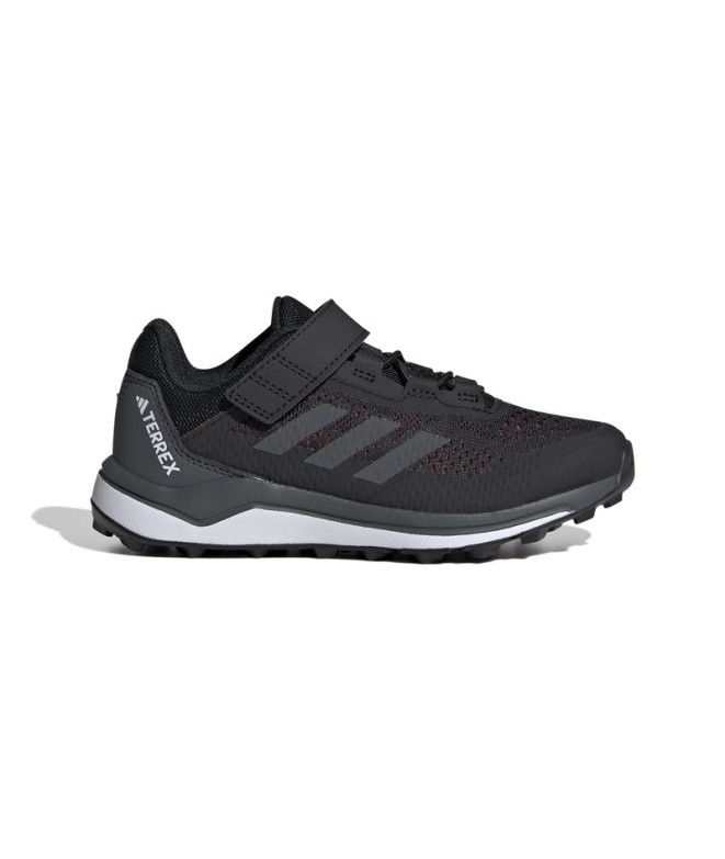 Zapatillas de Montaña adidas Terrex Agravic Flow Hook-And-Loop Infantil Negro