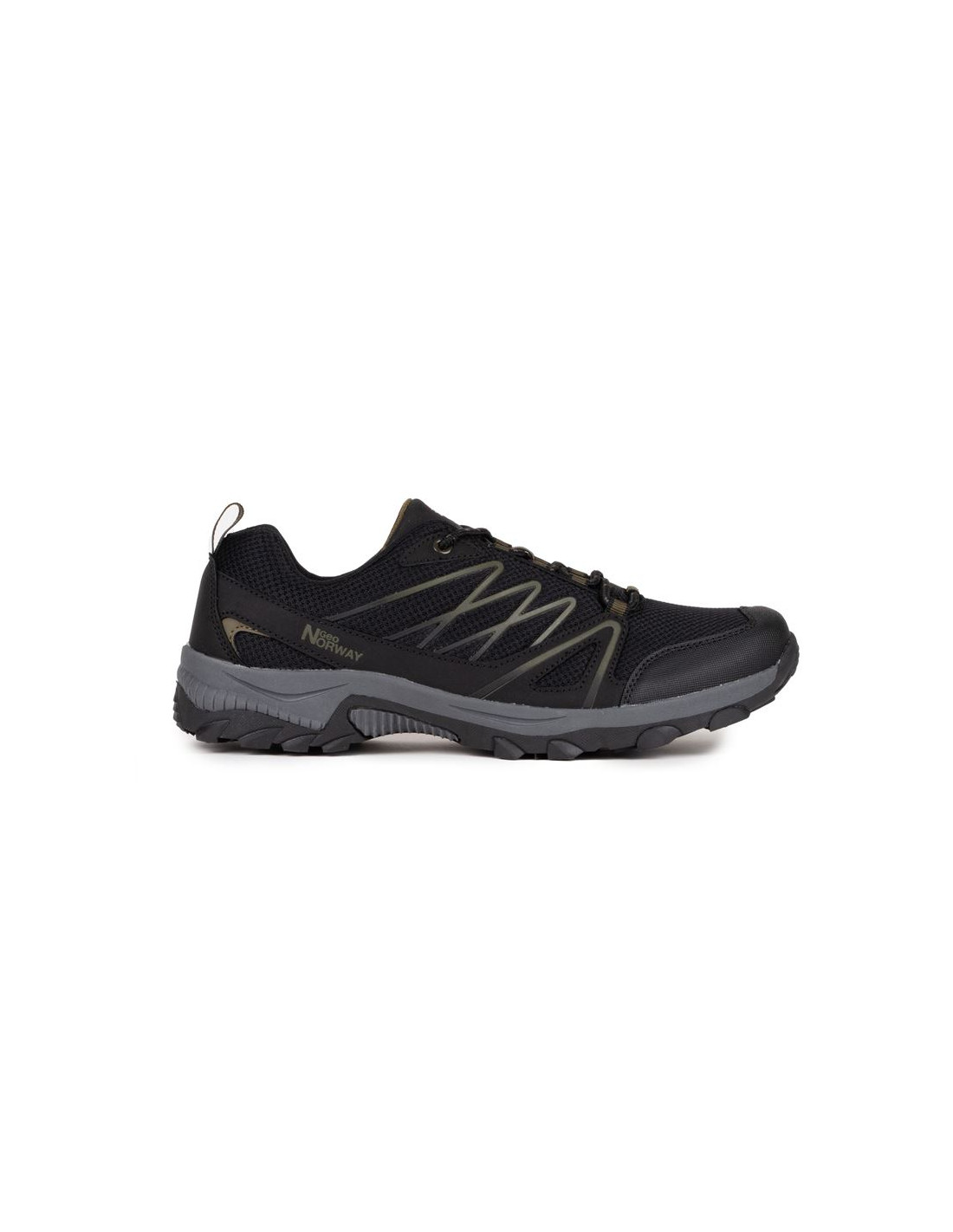 Zapatillas de Montaña Geographical Norway Trekking Negro Amarillo Hombre