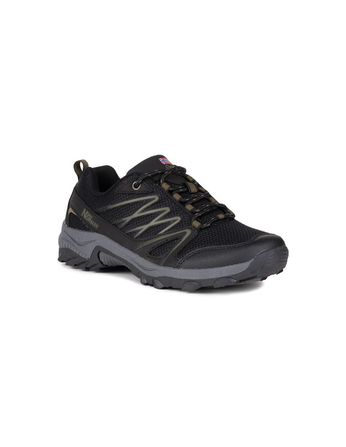 Zapatillas de Montaña Geographical Norway Trekking Negro Amarillo Hombre