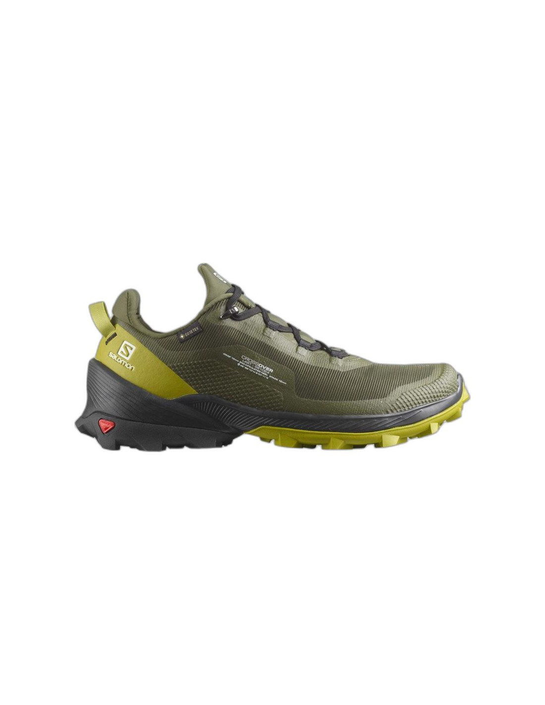 ZAPATILLAS DE MONTAñA SALOMON CROSS OVER GORETEX VERDE HOMBRE