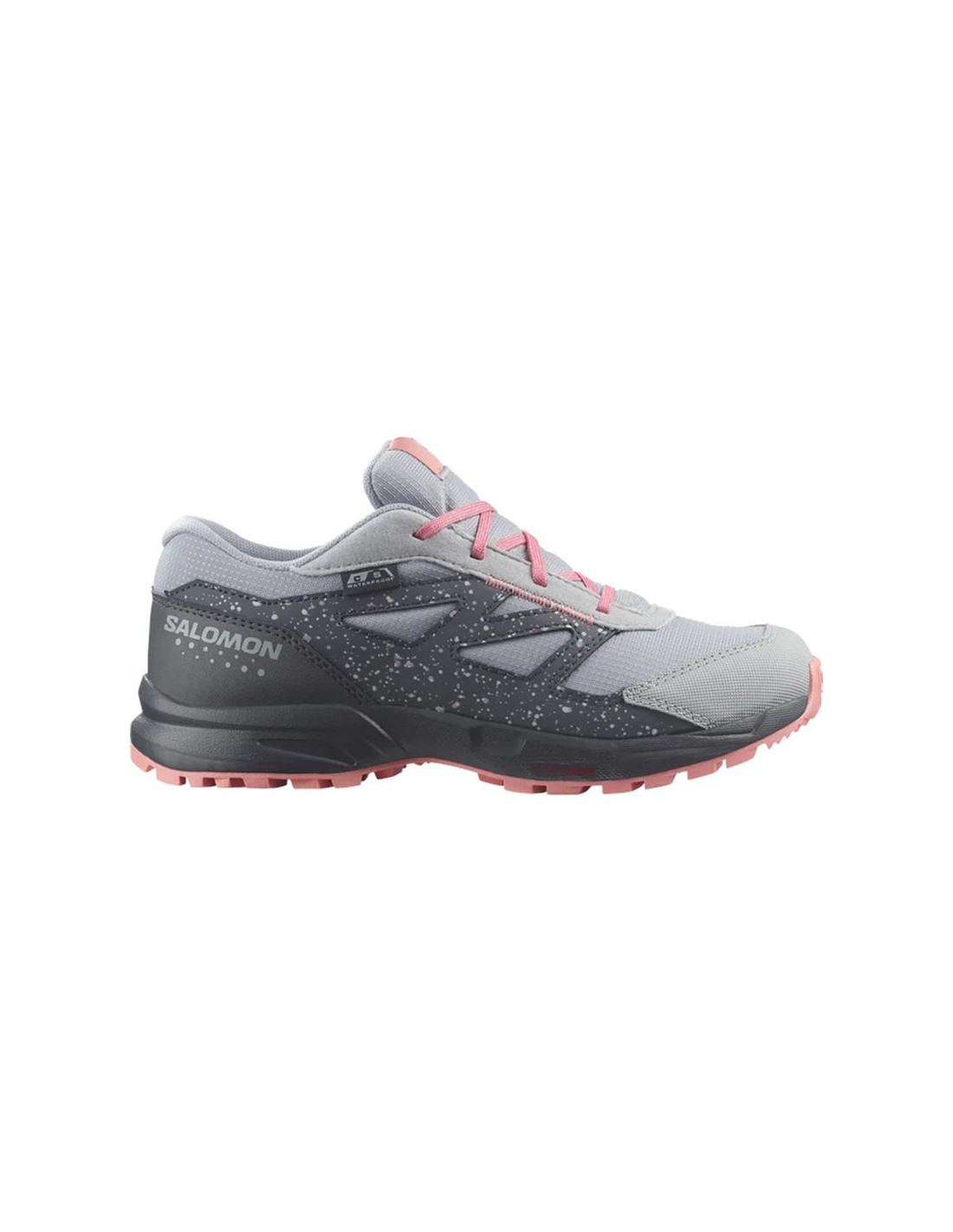 Zapatillas de Montaña Salomon Outway Climasalomon Gris/Rosa Infantil
