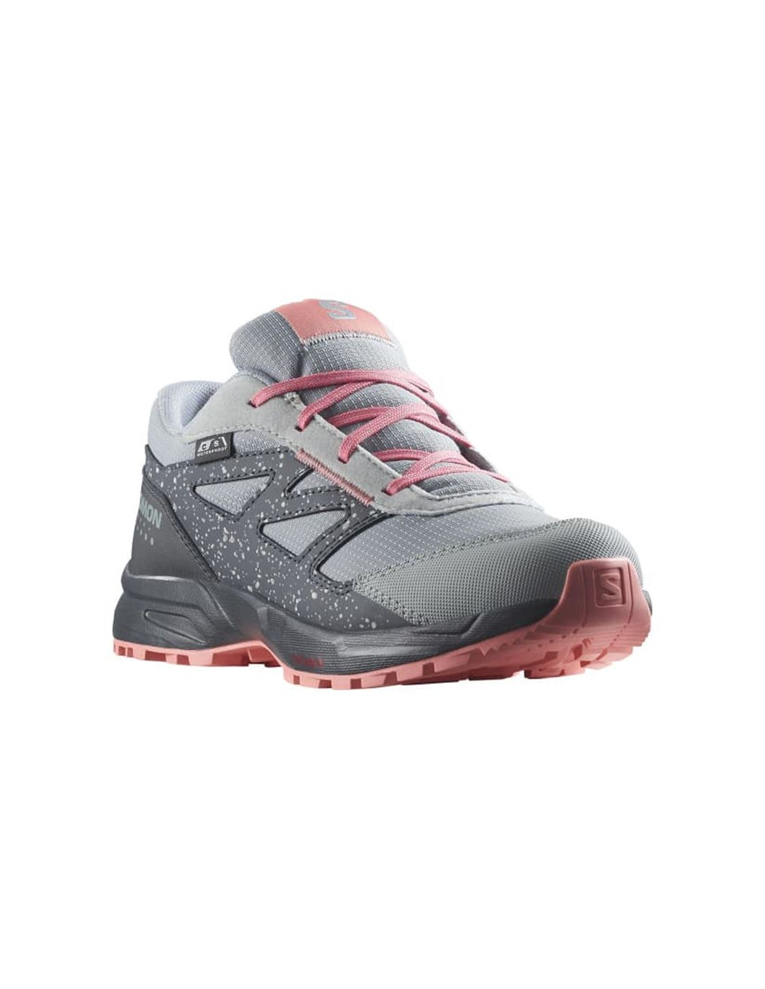 Zapatillas de Montaña Salomon Outway Climasalomon Gris/Rosa Infantil