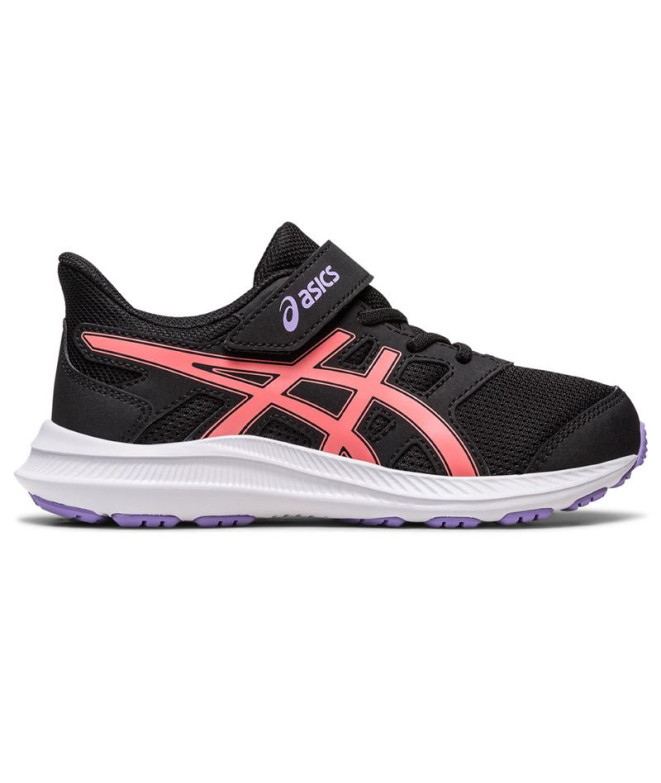 Zapatillas de Running ASICS Jolt 4 PS Negro y Rosa Infantil