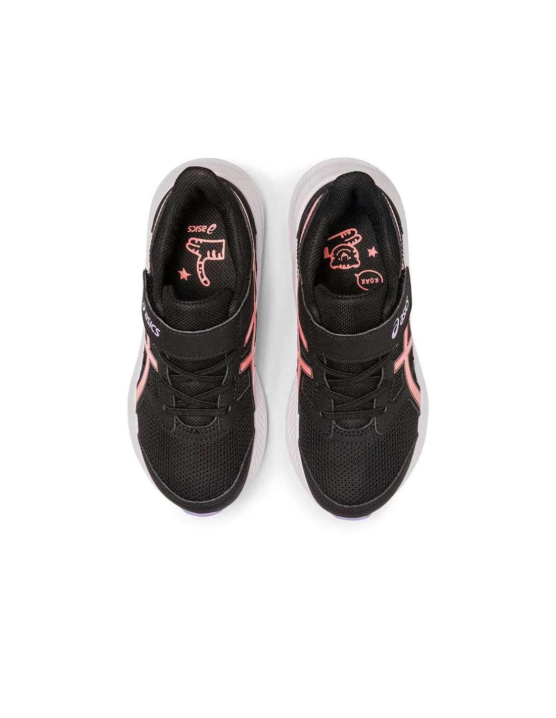 Zapatillas de Running ASICS Jolt 4 PS Negro y Rosa Infantil