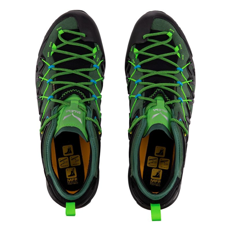 Zapatillas de senderismo Salewa Wildfire Edge Gtx (Myrtle/Fluo Green) para hombre