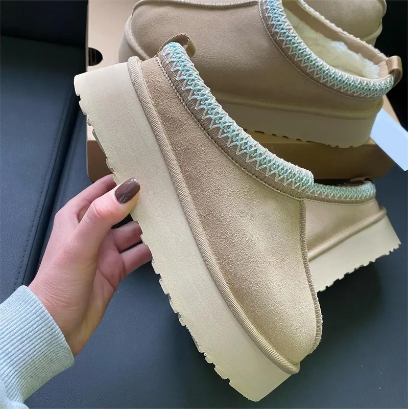 ZAPATILLAS DE TAZZ PARA MUJER TASMAN TOBOGáN DE PELAJE CLáSICO DE MOSTAZA ARENA ULTRA MINI PLATAFORMA BOTA SLIPON LES PETITES G