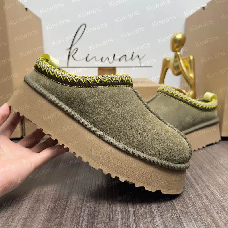 ZAPATILLAS DE TAZZ PARA MUJER TASMAN TOBOGáN DE PELAJE CLáSICO DE MOSTAZA ARENA ULTRA MINI PLATAFORMA BOTA SLIPON LES PETITES G
