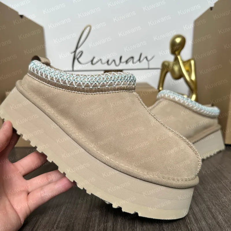 ZAPATILLAS DE TAZZ PARA MUJER TASMAN TOBOGáN DE PELAJE CLáSICO DE MOSTAZA ARENA ULTRA MINI PLATAFORMA BOTA SLIPON LES PETITES G