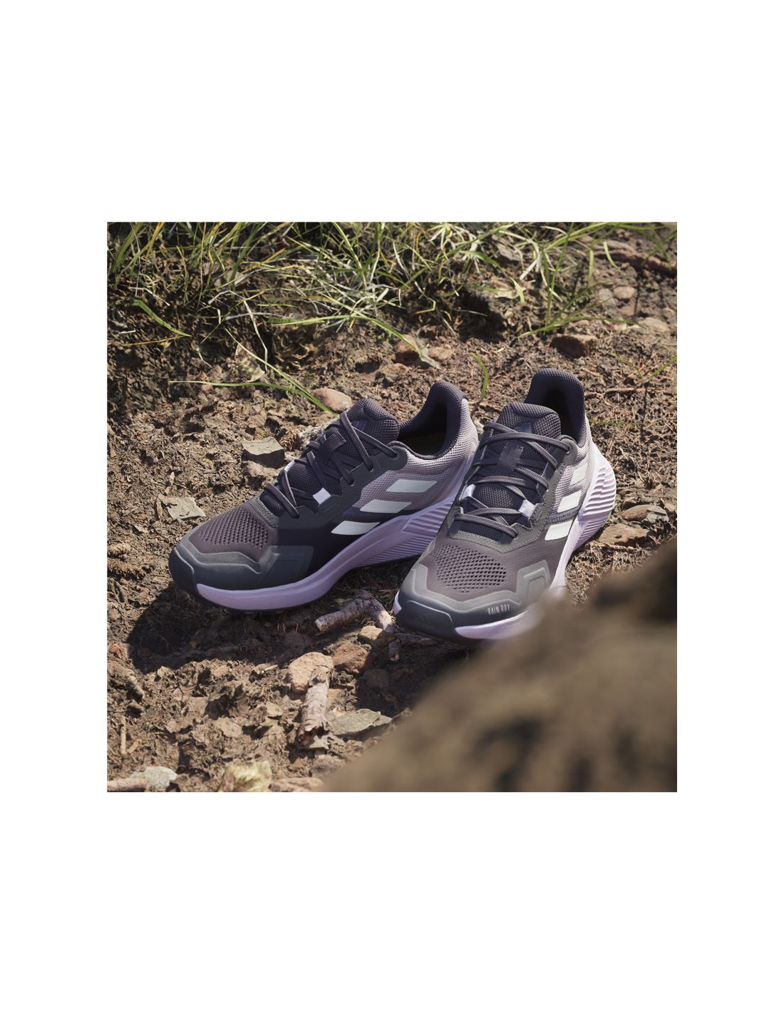Zapatillas de Trail adidas Terrex Soulstride Rain.Rdy Trail Running Mujer Lila