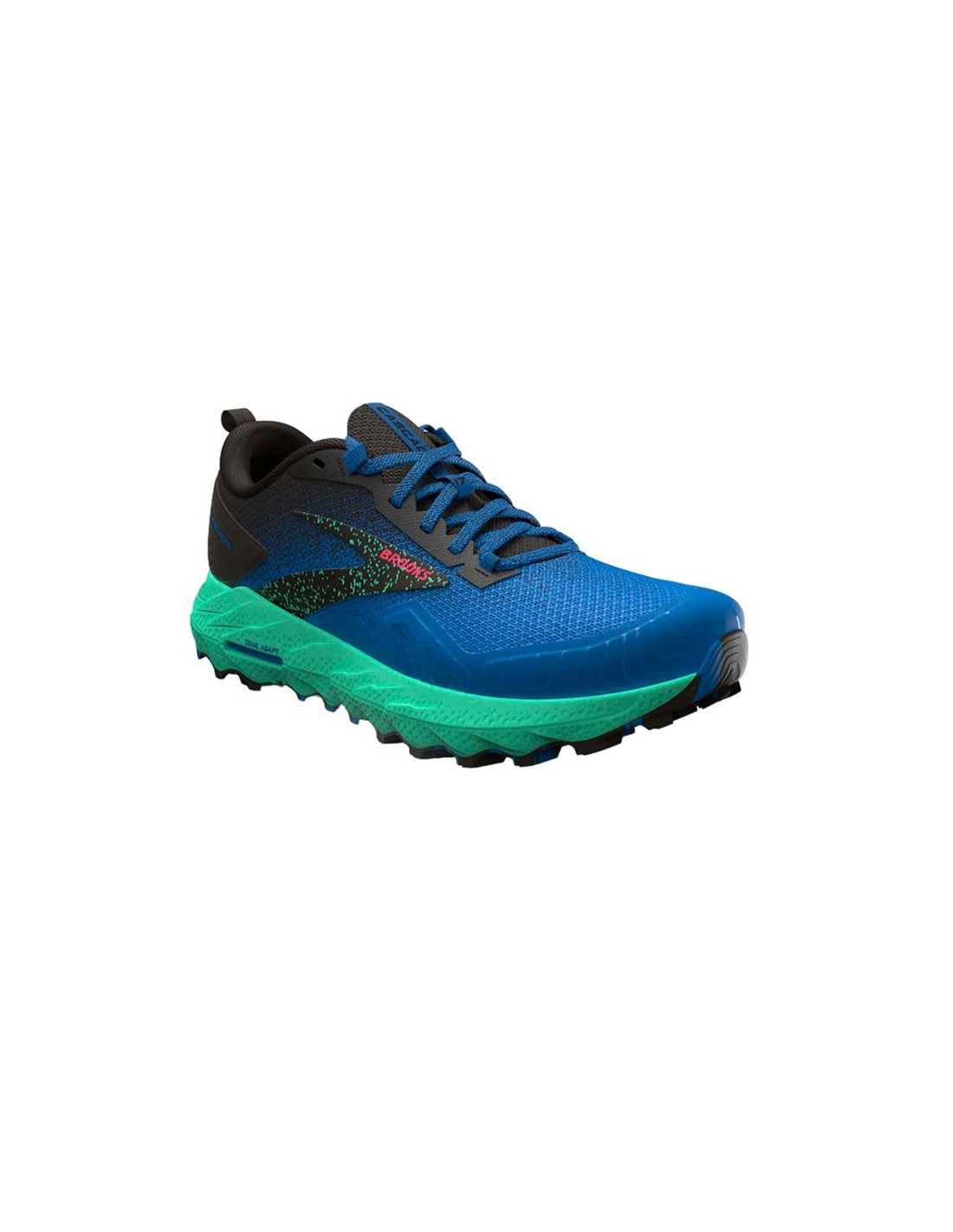 Zapatillas de Trail Brooks Cascadia 17 Hombre Victoria Blue/Black/Spring Bud