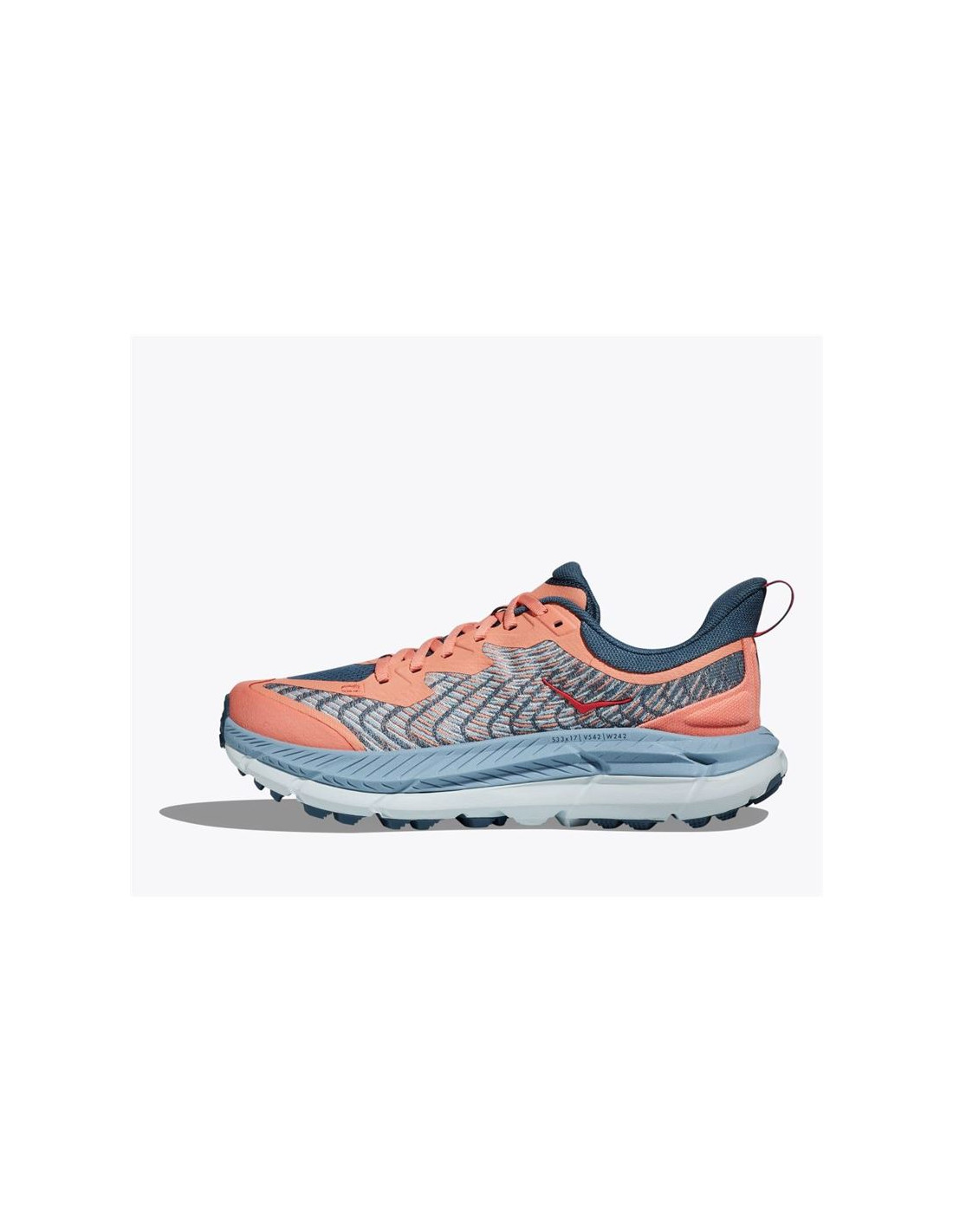 Zapatillas de Trail Hoka Mafate Speed 4 Mujer Papaya/Azul