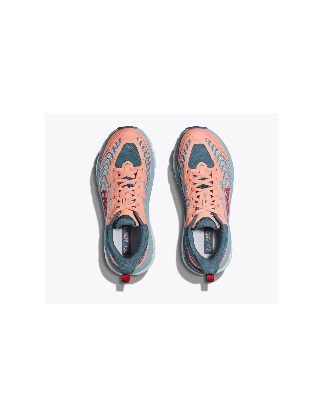 Zapatillas de Trail Hoka Mafate Speed 4 Mujer Papaya/Azul