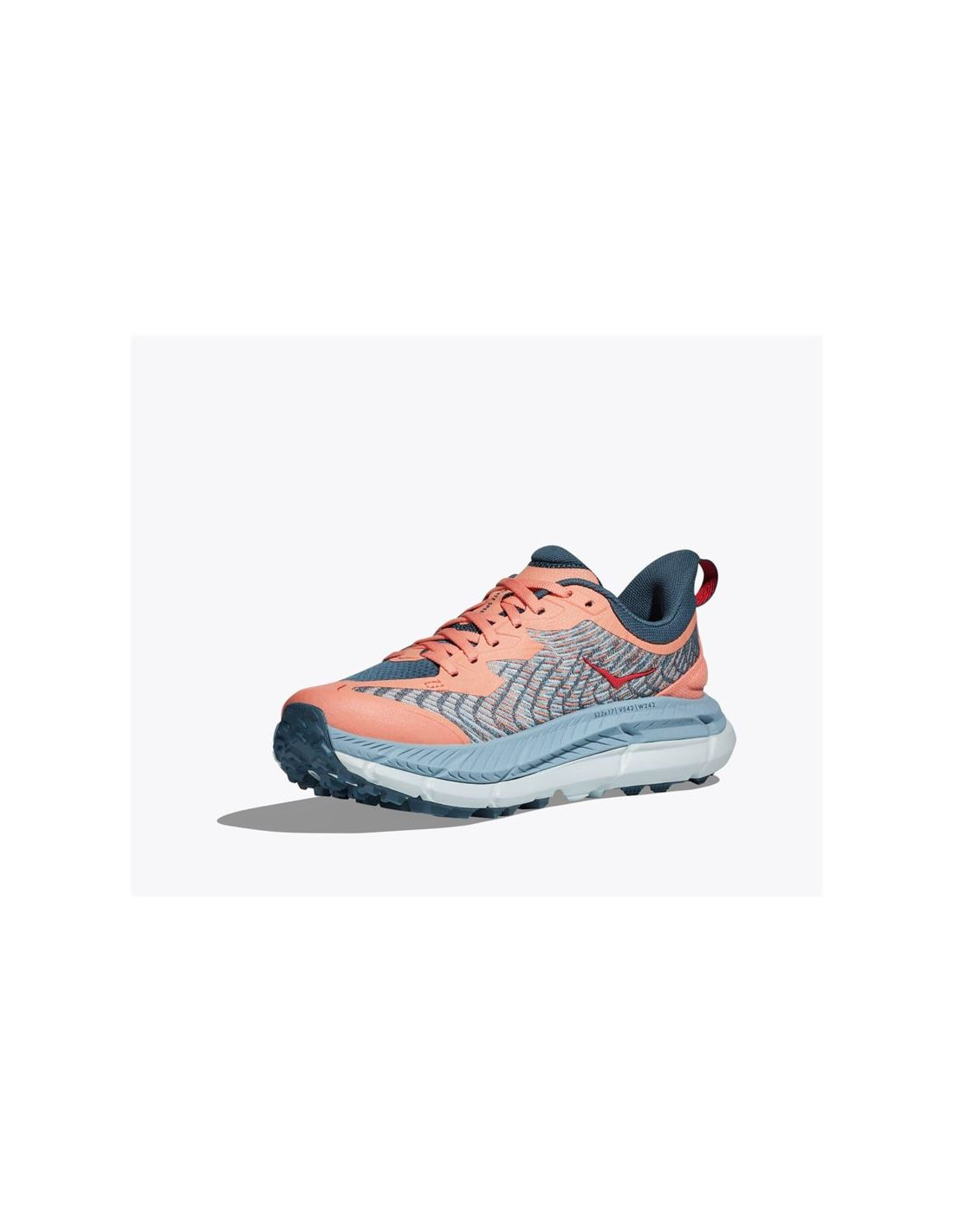 Zapatillas de Trail Hoka Mafate Speed 4 Mujer Papaya/Azul