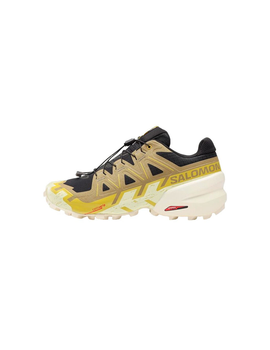 Zapatillas de Trail Salomon Speedcross 6 Black / Cress Green / Transparent Yellow Hombre