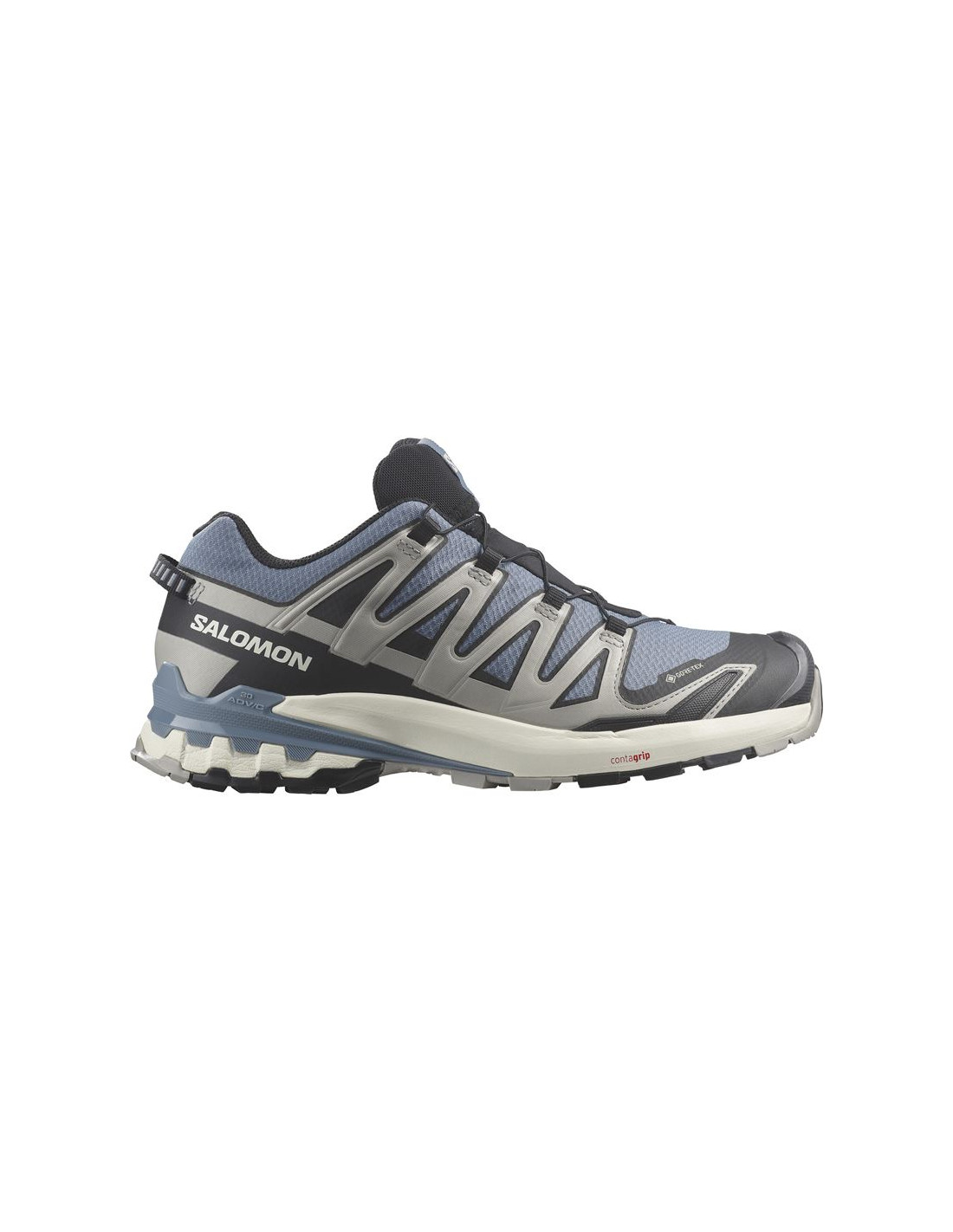 ZAPATILLAS DE TRAIL SALOMON XA PRO 3D V9 GORE  TEX FLINT STONE / BLACK / GHOST GRAY HOMBRE