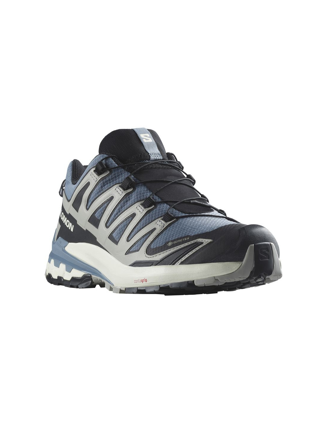 ZAPATILLAS DE TRAIL SALOMON XA PRO 3D V9 GORE  TEX FLINT STONE / BLACK / GHOST GRAY HOMBRE