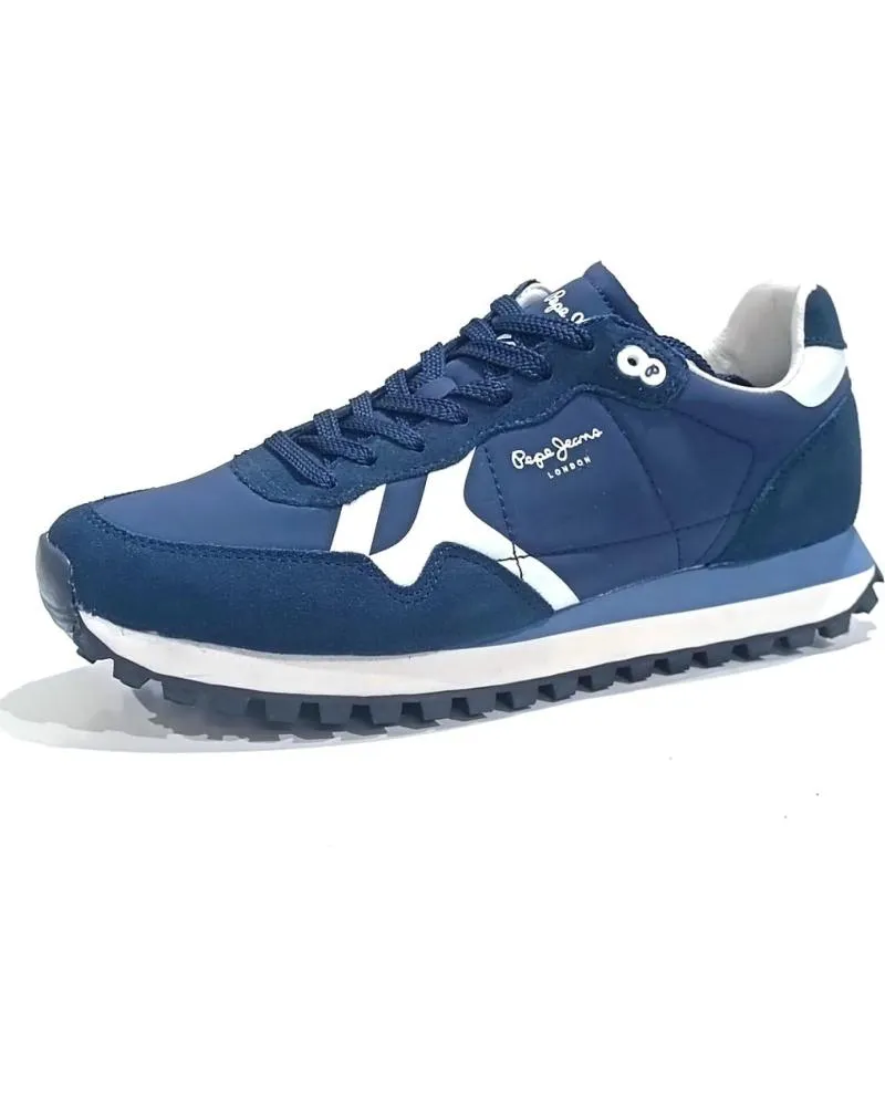 ZAPATILLAS DEPORTE PEPE JEANS  DE HOMBRE BRITON PRINTS  MARINO
