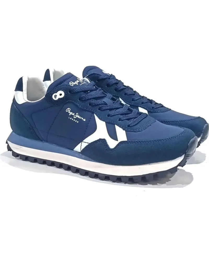 ZAPATILLAS DEPORTE PEPE JEANS  DE HOMBRE BRITON PRINTS  MARINO