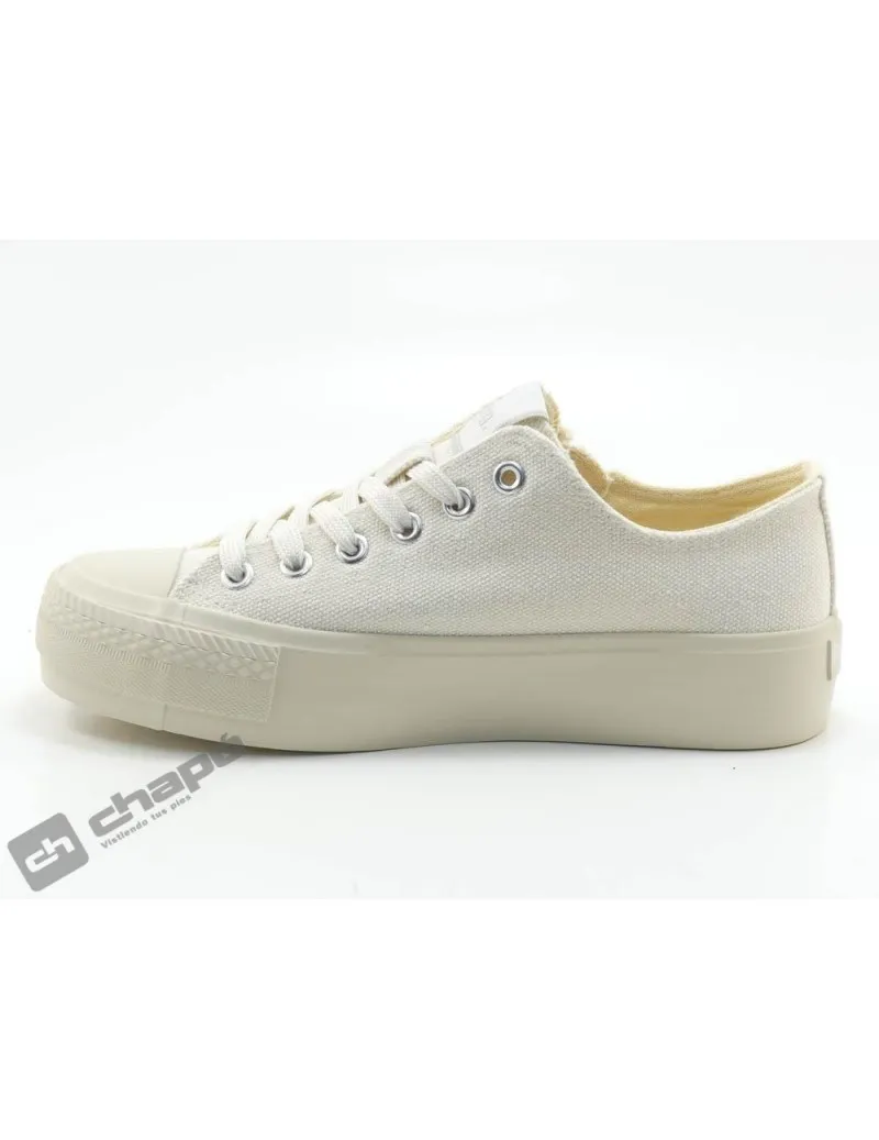 Zapatillas Deportiva Beig Mustang 60418