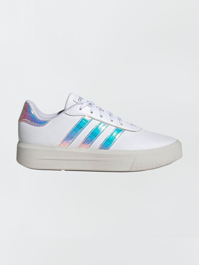 ZAPATILLAS HOLOGRáFICAS 'ADIDAS' 'COURT PLATFORM'  BLANCO