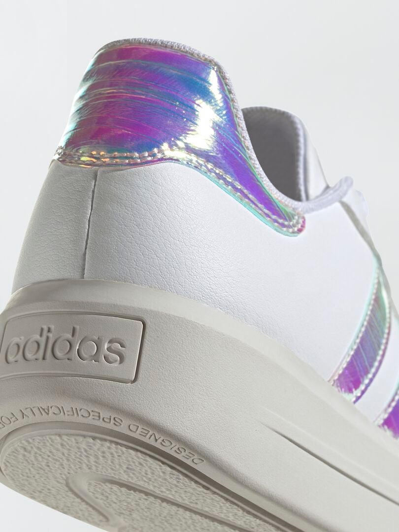 ZAPATILLAS HOLOGRáFICAS 'ADIDAS' 'COURT PLATFORM'  BLANCO