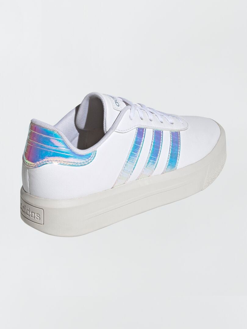 ZAPATILLAS HOLOGRáFICAS 'ADIDAS' 'COURT PLATFORM'  BLANCO