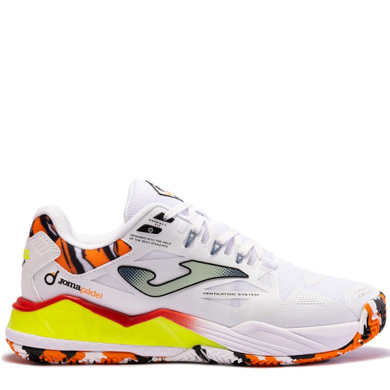 zapatillas Joma Spin Men 2402 white yellow 2024