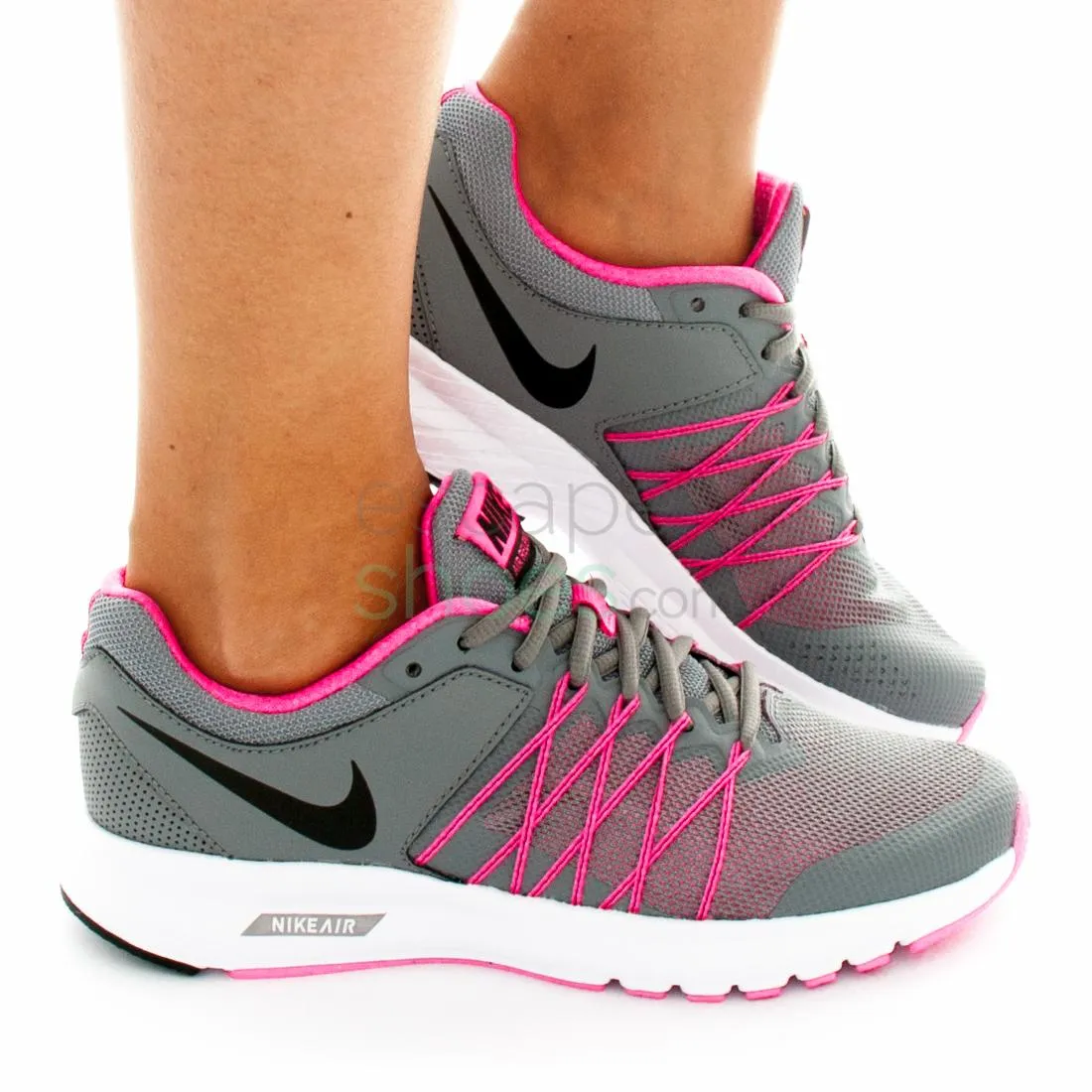 Zapatillas NIKE Air Relentless 6 Cool Grey Pink Blast 843882 002
