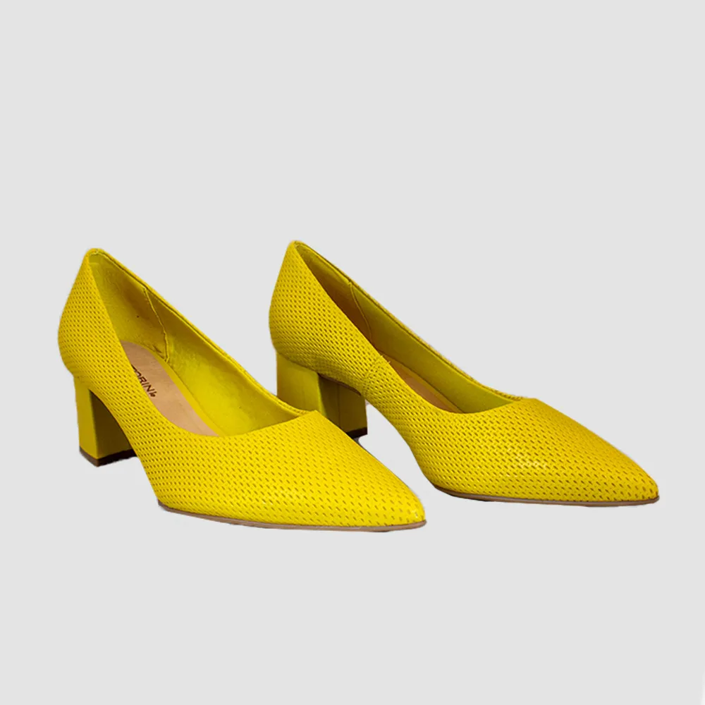 ZAPATILLAS PARA MUJER DEGONA CUERO AMARILLO
