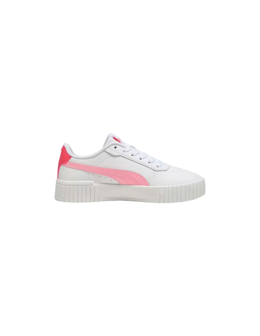 Zapatillas Puma Carina 2.0 Blanco/Lila Infantil