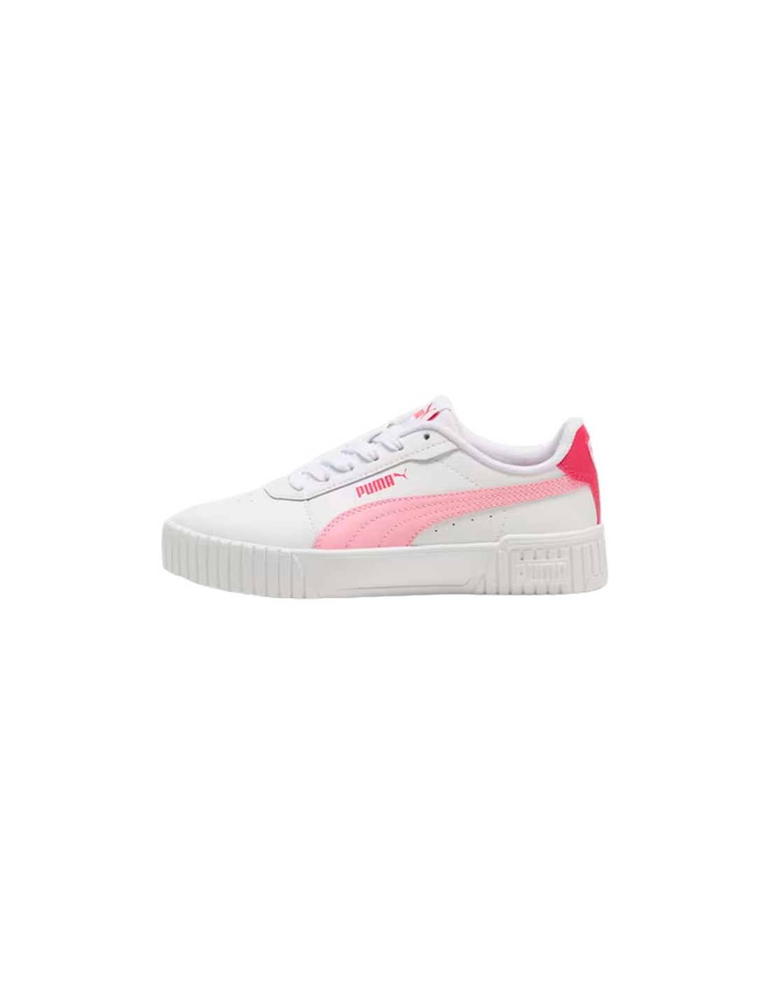 Zapatillas Puma Carina 2.0 Blanco/Lila Infantil