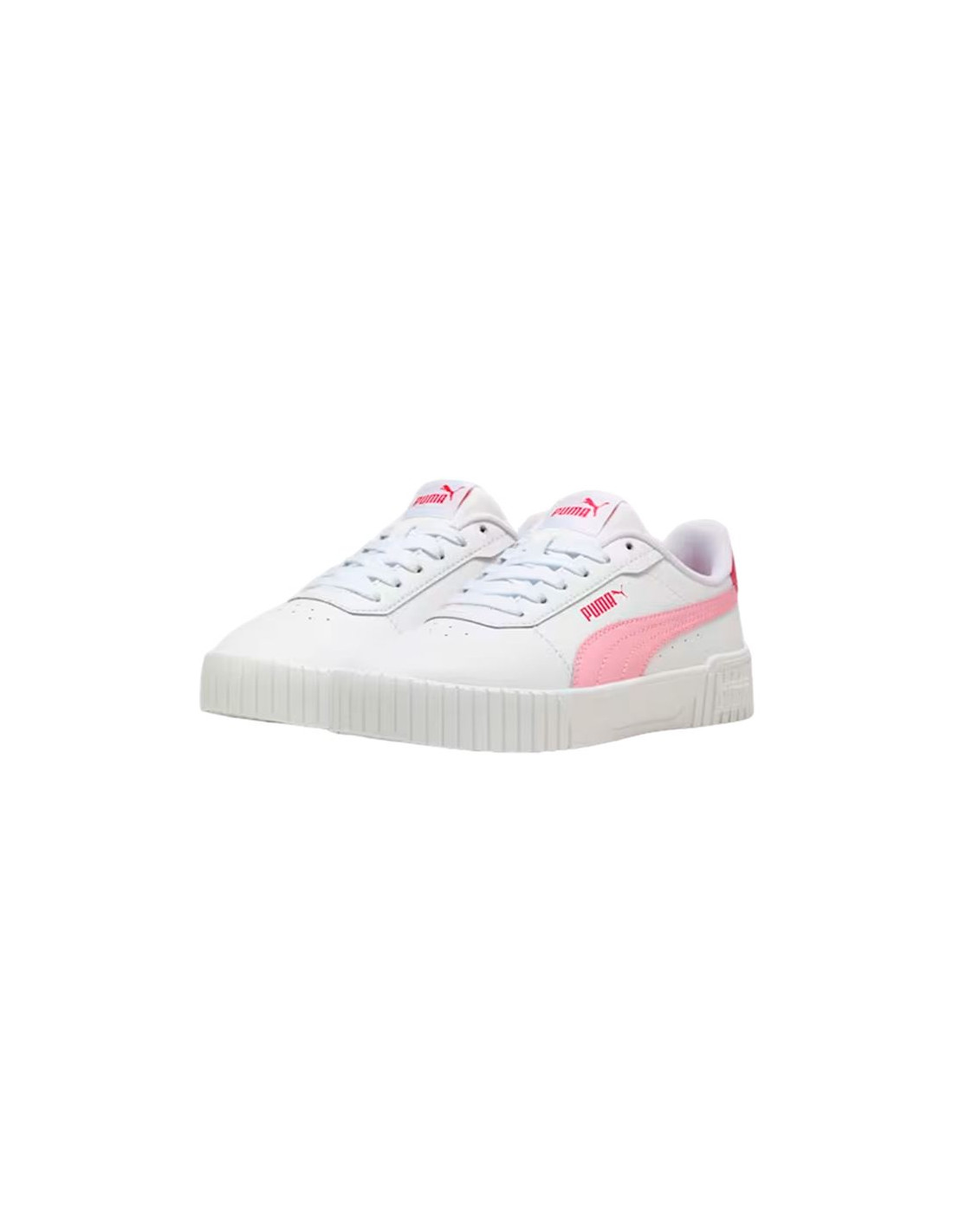 Zapatillas Puma Carina 2.0 Blanco/Lila Infantil