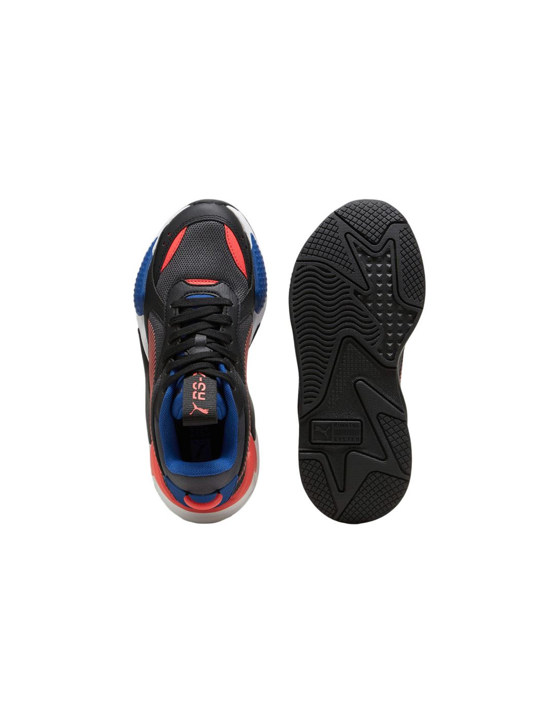 ZAPATILLAS PUMA RSX BOYS STRONG NEGRO/ROJO NIñO