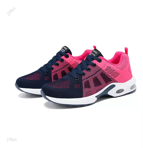 Zapatillas Transpirables Con Bloques De Color Para Mujer