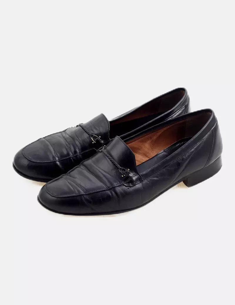 Zara Mocasín negro plano